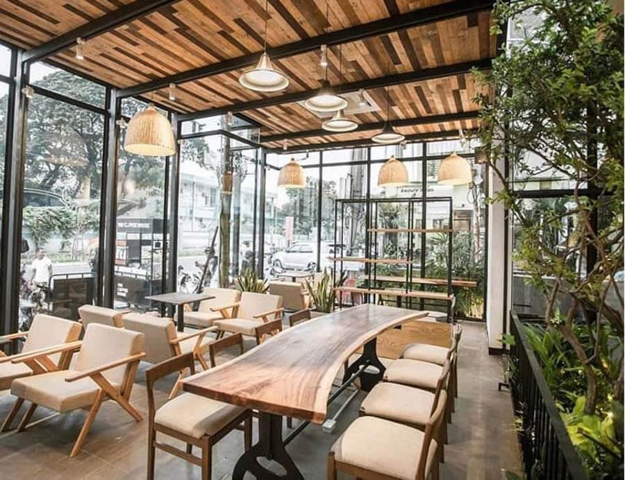Mẫu quán cà phê, quán ăn làm bằng nhà tiền chế đẹp mắt, hiện đại
